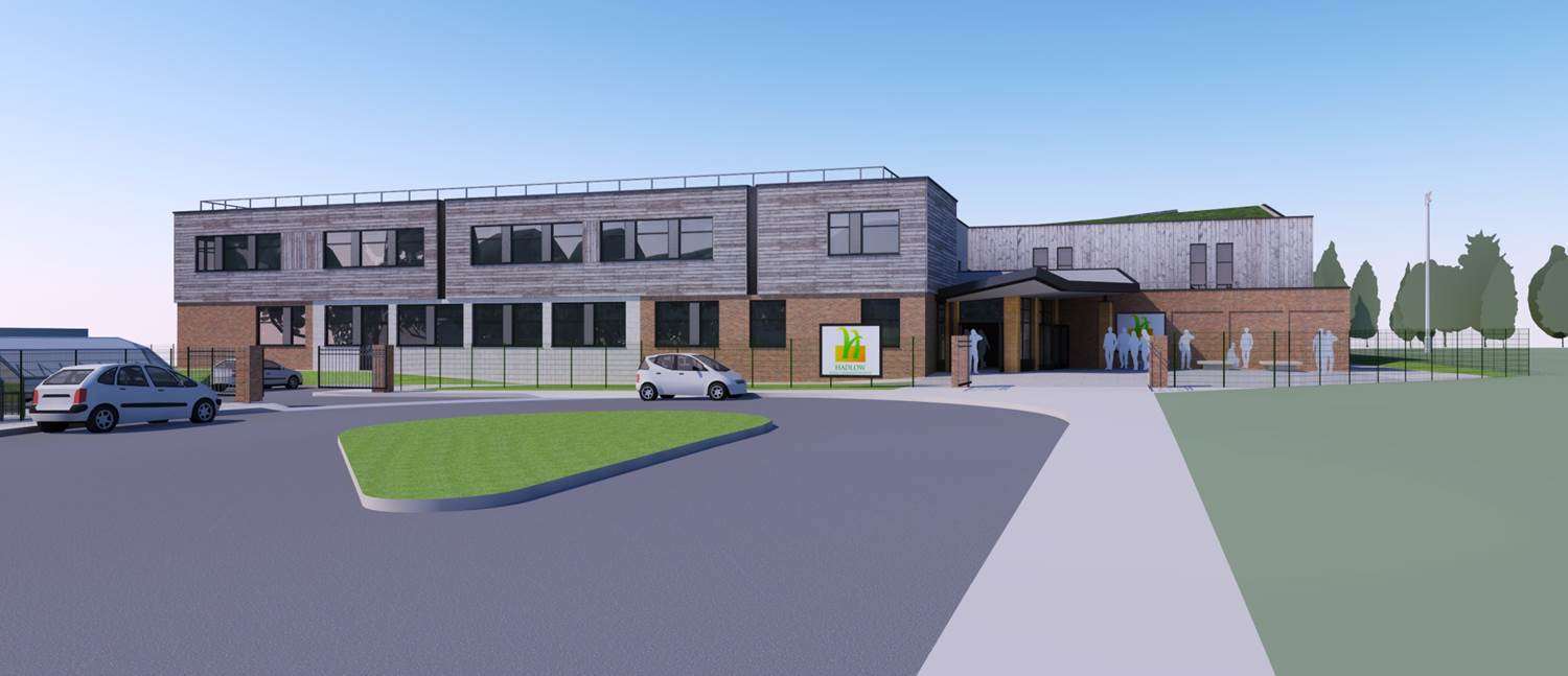 Construction of the Hadlow Rural Community School, which will be located in the Hadlow College estate, will begin next month