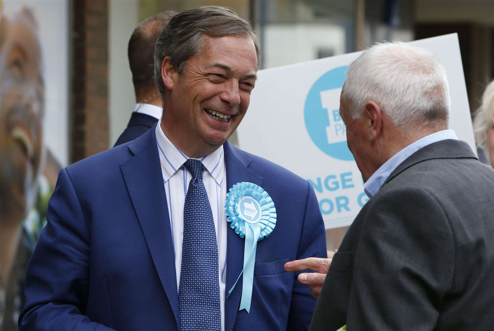 Brexit Party leader Nigel Farage visiting Gravesend ahead of the European Elections