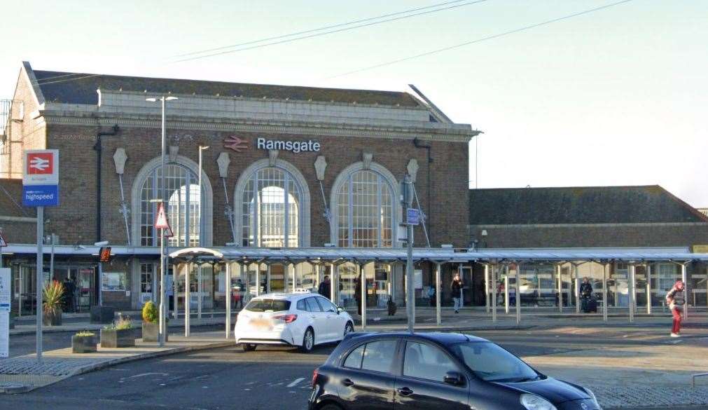 Ramsgate Railway station today...all very nice but a one-mile walk to the seafront. Picture: Google