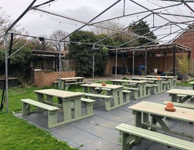 There’s still a fair bit of work to be done in the pub garden before it is ready for spring visitors but I’m assured it is all in hand