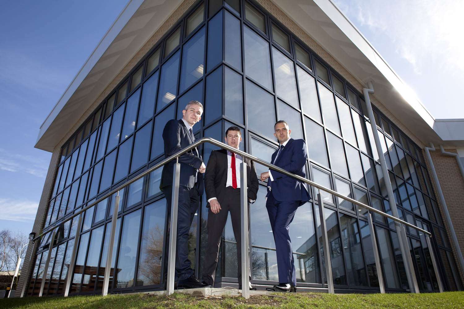 From left, Jones FM LLP partner Bradley Jones, NatWest relationship manager Adam Harding and partner Chris Jones at the new office