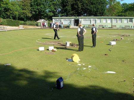 Vandalism at Maidstone Bowls Club