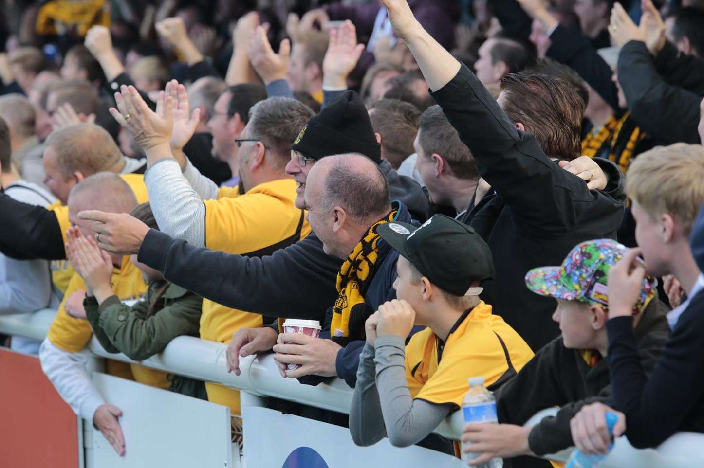 Maidstone fans are loving the club's FA Cup run Picture: Martin Apps