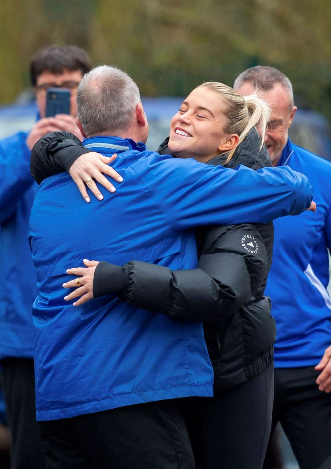 Alessia Russo is reunited with old Bearsted coach Colin Whitfield. Picture: Ian Scammell