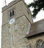 The man was found with head injuries at St Peter and Paul's Church at Aylesford - but he later died. Library image