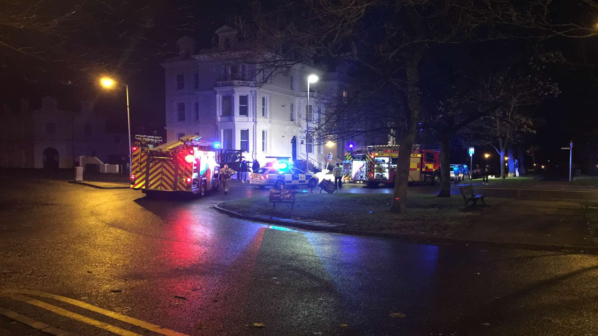 Emergency services called to the scene in Castle Hill Avenue
