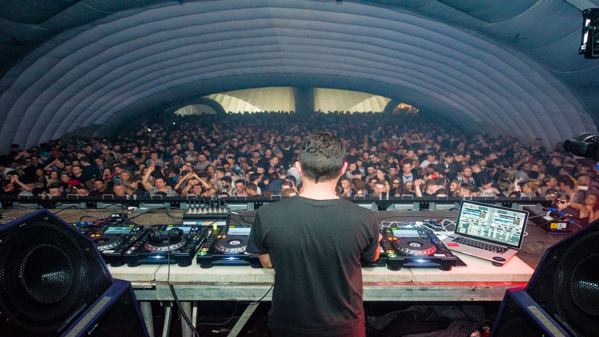 Nic Fanciulli at last year's winter version of The Social. Picture by Rob Knights.