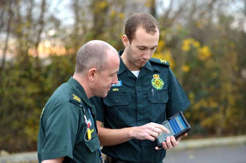 SECAmb is the only ambulance trust in the UK using the electronic device for its clinical records
