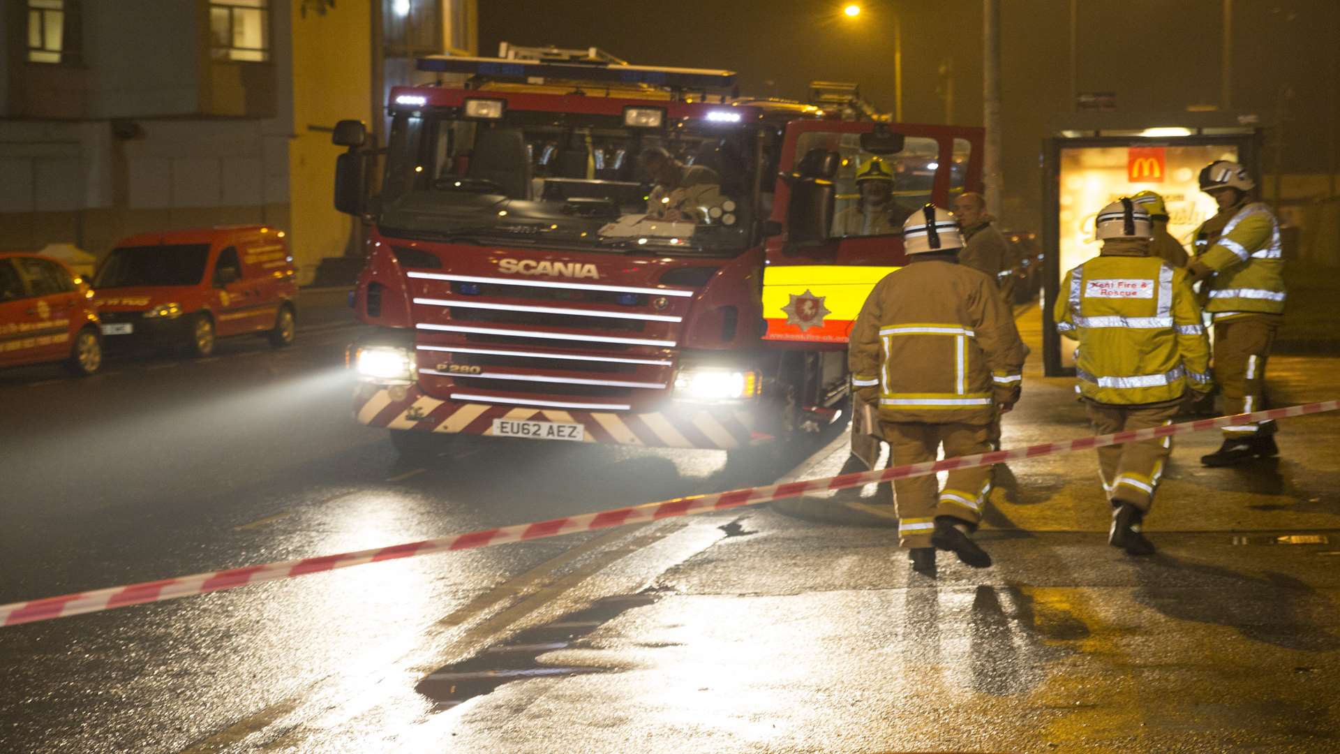 Fire crews were called. Stock image from Kent Fire and Rescue Service