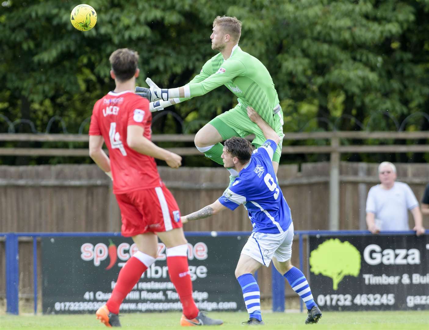 Alex Read, in action against Gillingham, has signed a new deal at Longmead Picture: Andy Payton