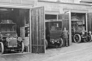 The purpose built motor-garages that will be on display at the Salomons Estate