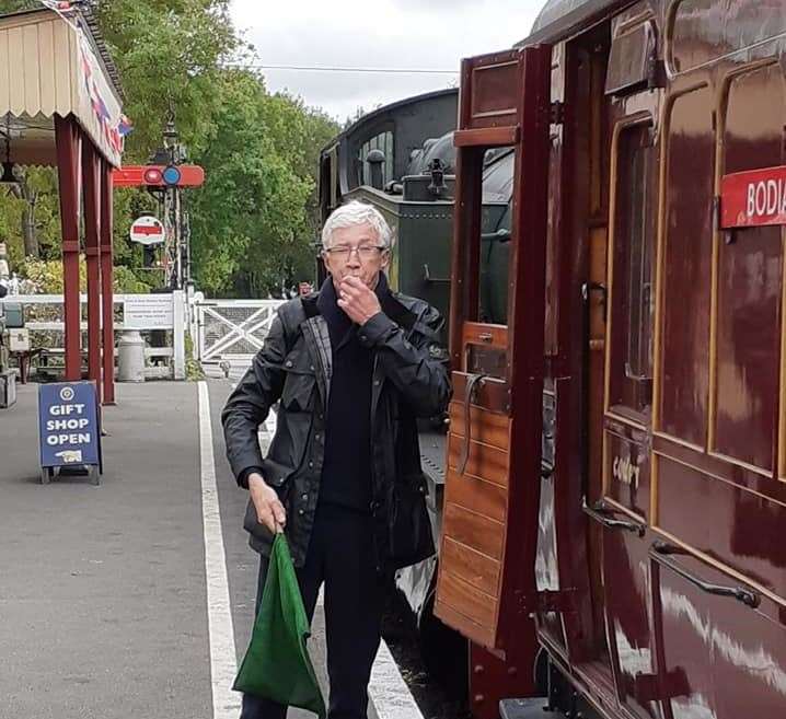 Paul O'Grady was seen filming at The Kent & East Sussex Railway in Tenterden. Picture: The Kent & East Sussex Railway