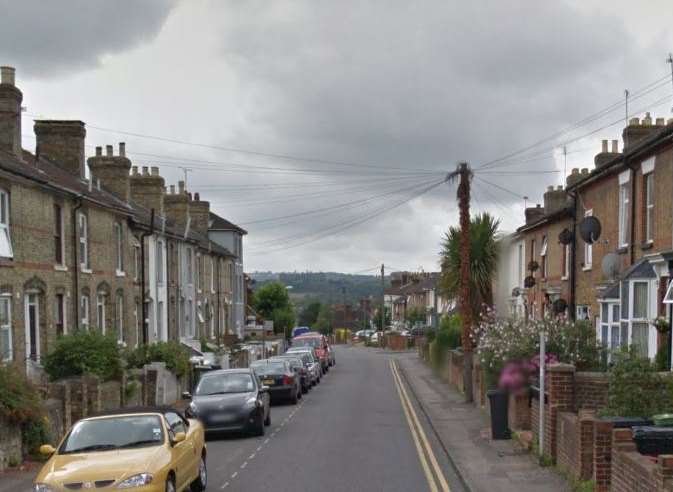The incident happened in Bower Street, Maidstone. Picture: Google.