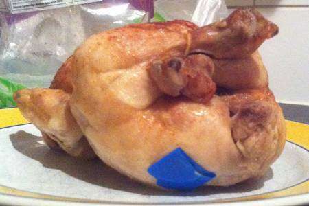 Marie Doyle's picture of the plaster stuck to the chicken she bought at Asda