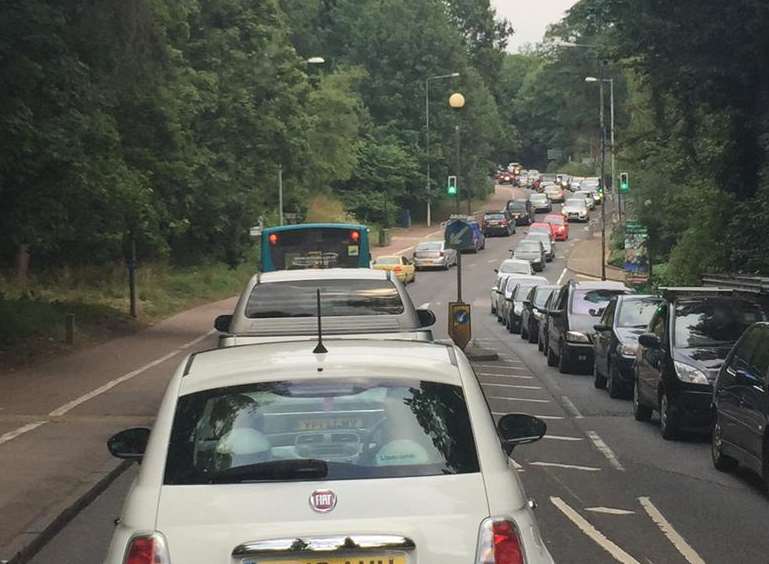 Traffic on the A20 towards Bearstead. Picture: Claire Hobden
