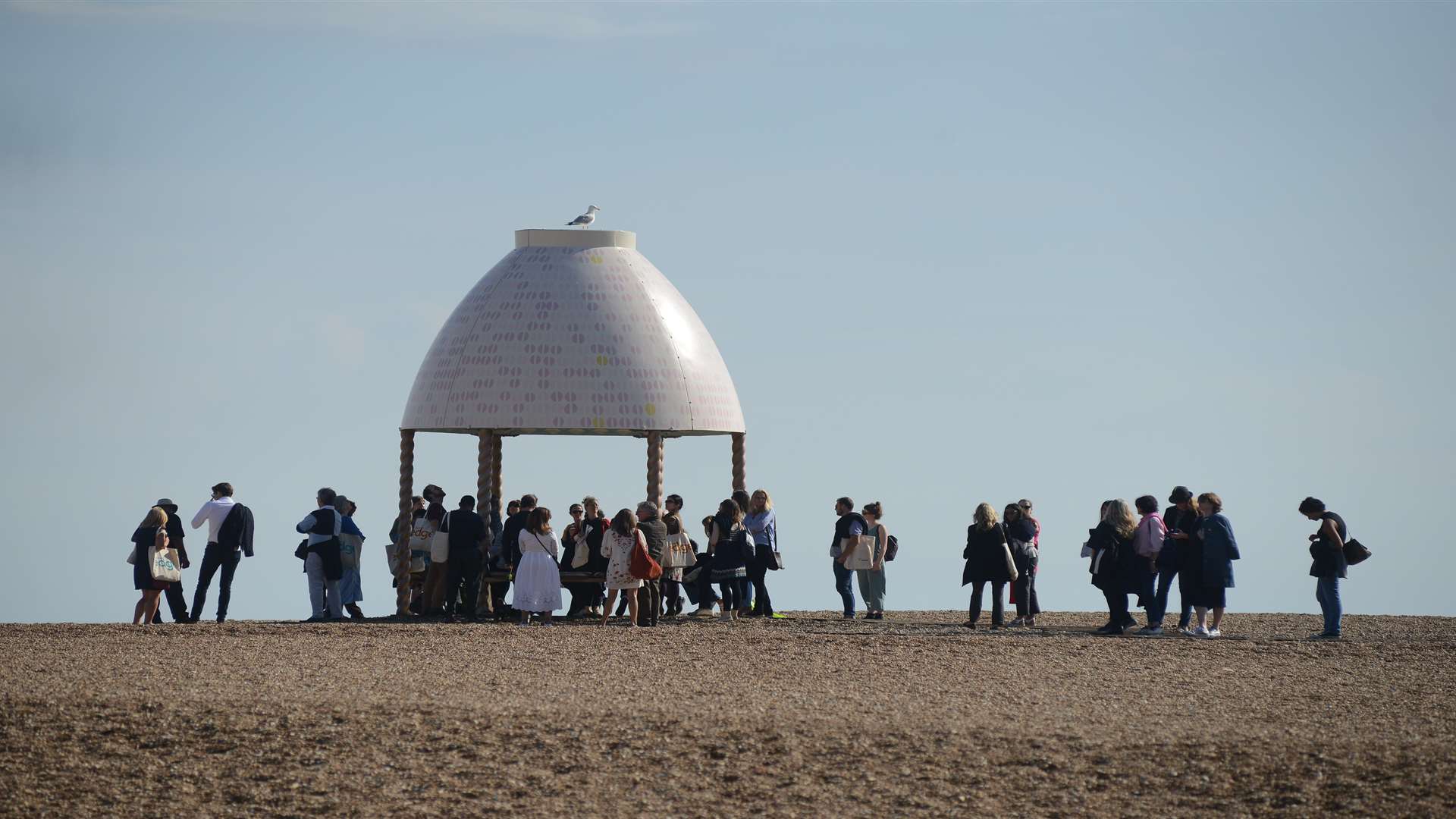 Lubaina Himid's Jelly Mould Pavilion was one of the Folkestone Triennial artworks this year Picture: Gary Browne