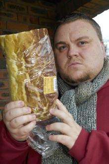 Jaedan Wintersong who discovered glass in a loaf he bought at Park Farm, Tesco