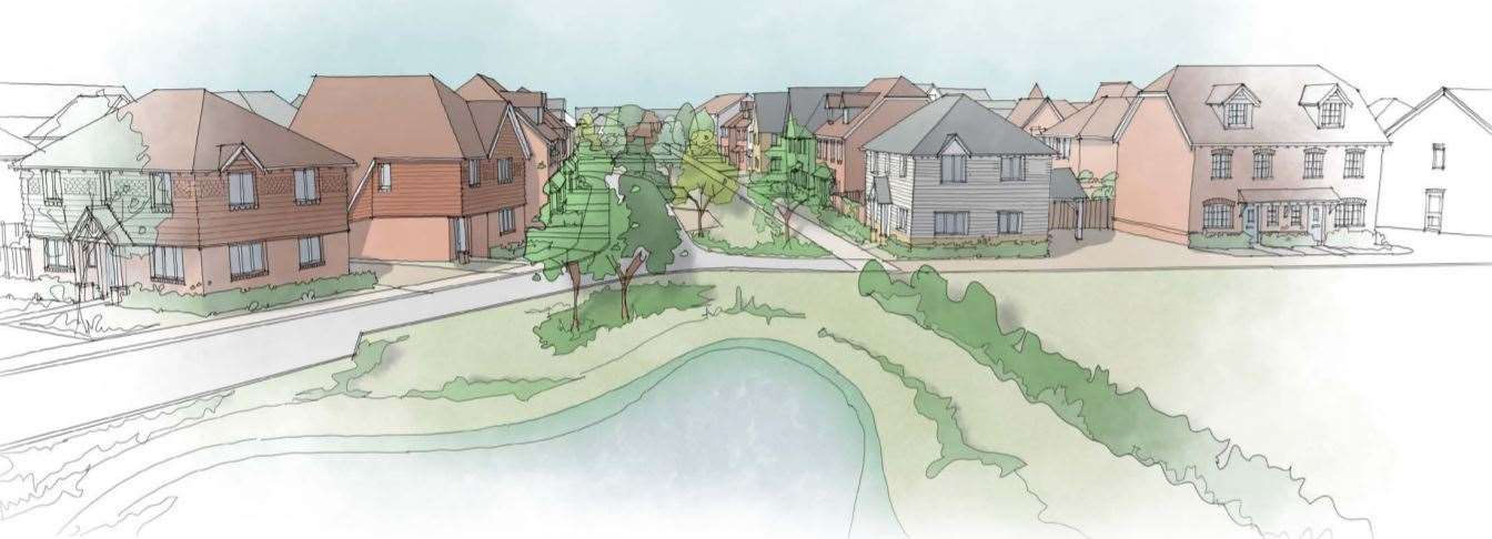 In all, 35% of the homes on the Lady Dane Farm plot in Faversham will be classed as affordable