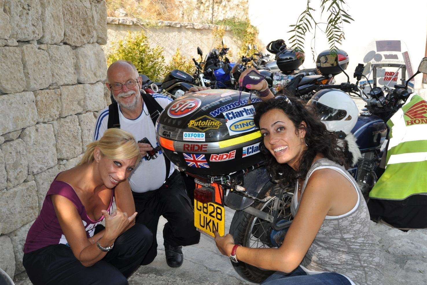 David and friends outside Palermo in 2012