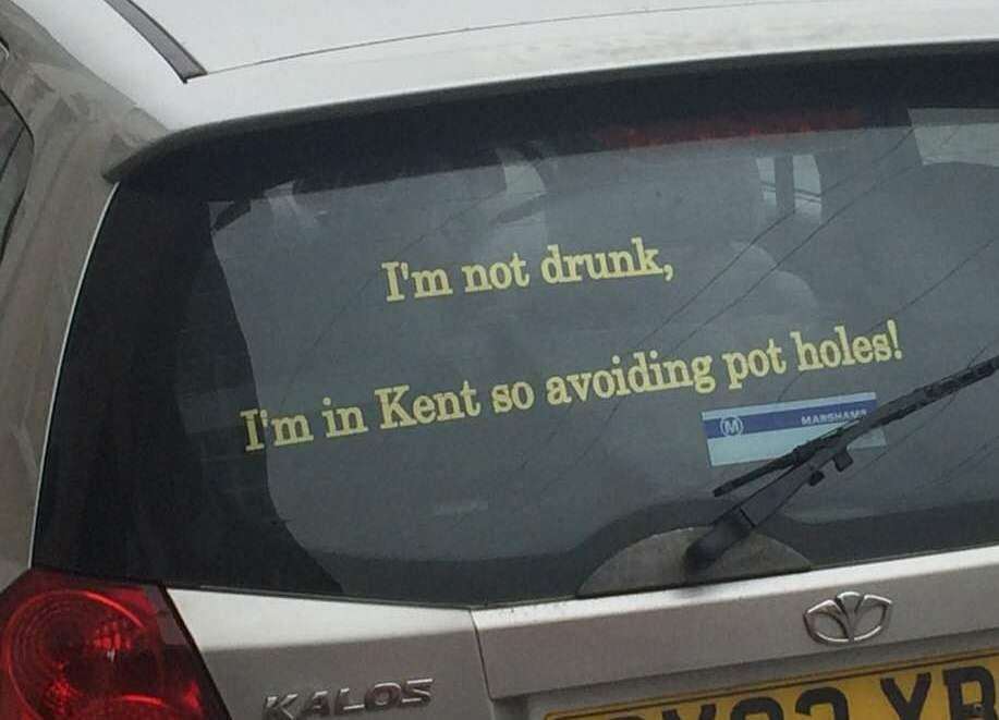 This car sticker was spotted in Medway