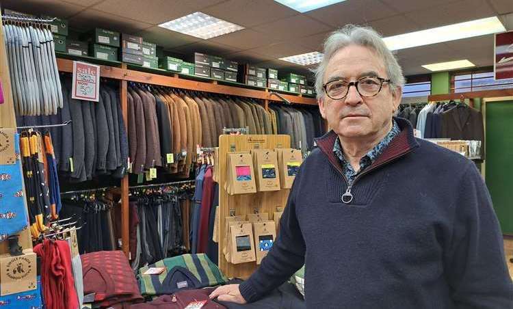Tony Symons, who owned Roger's Menswear, announced his retirement in January