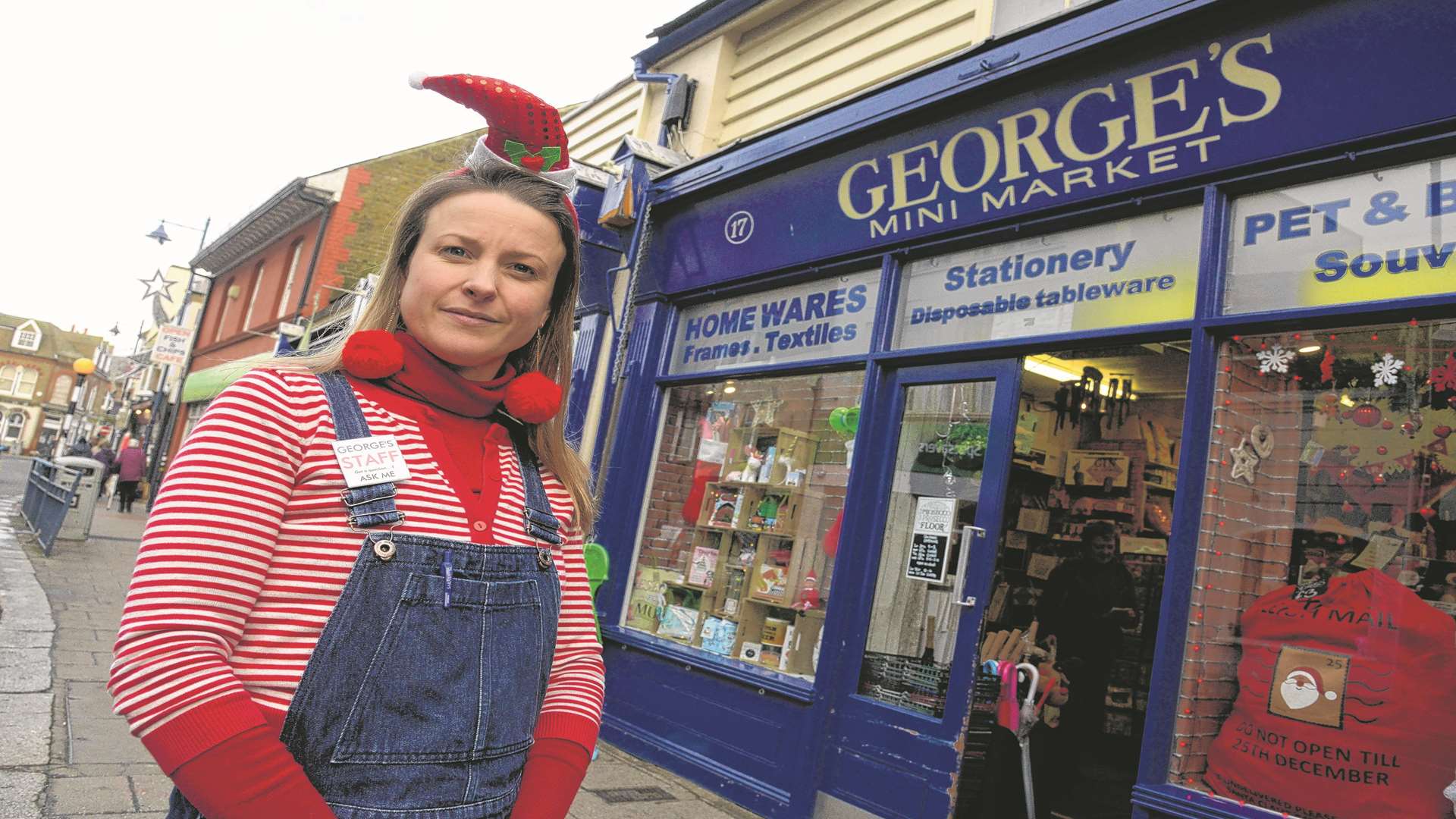 Lucy Eason at George's Mini Market in High Street, Whitstable
