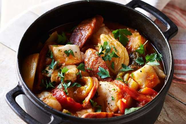 John's cod and chorizo stew