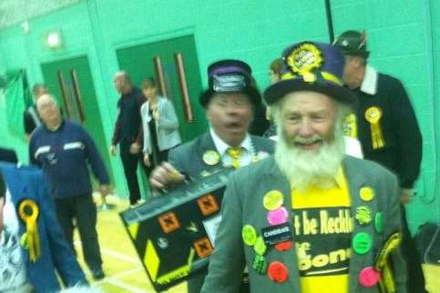 Monster Raving Loony Party candidate Hairy Knorm