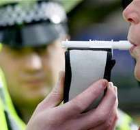 More men than women have failed roadside breath tests for drink drivers in the last three years. Stock image
