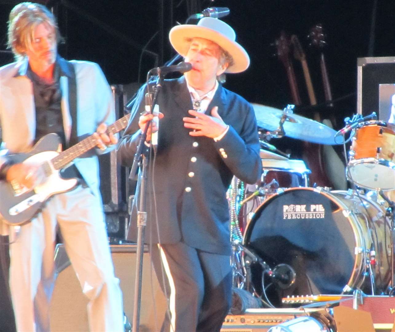 Bob Dylan at the Hop Farm Festival in 2012. Picture: Chris Price