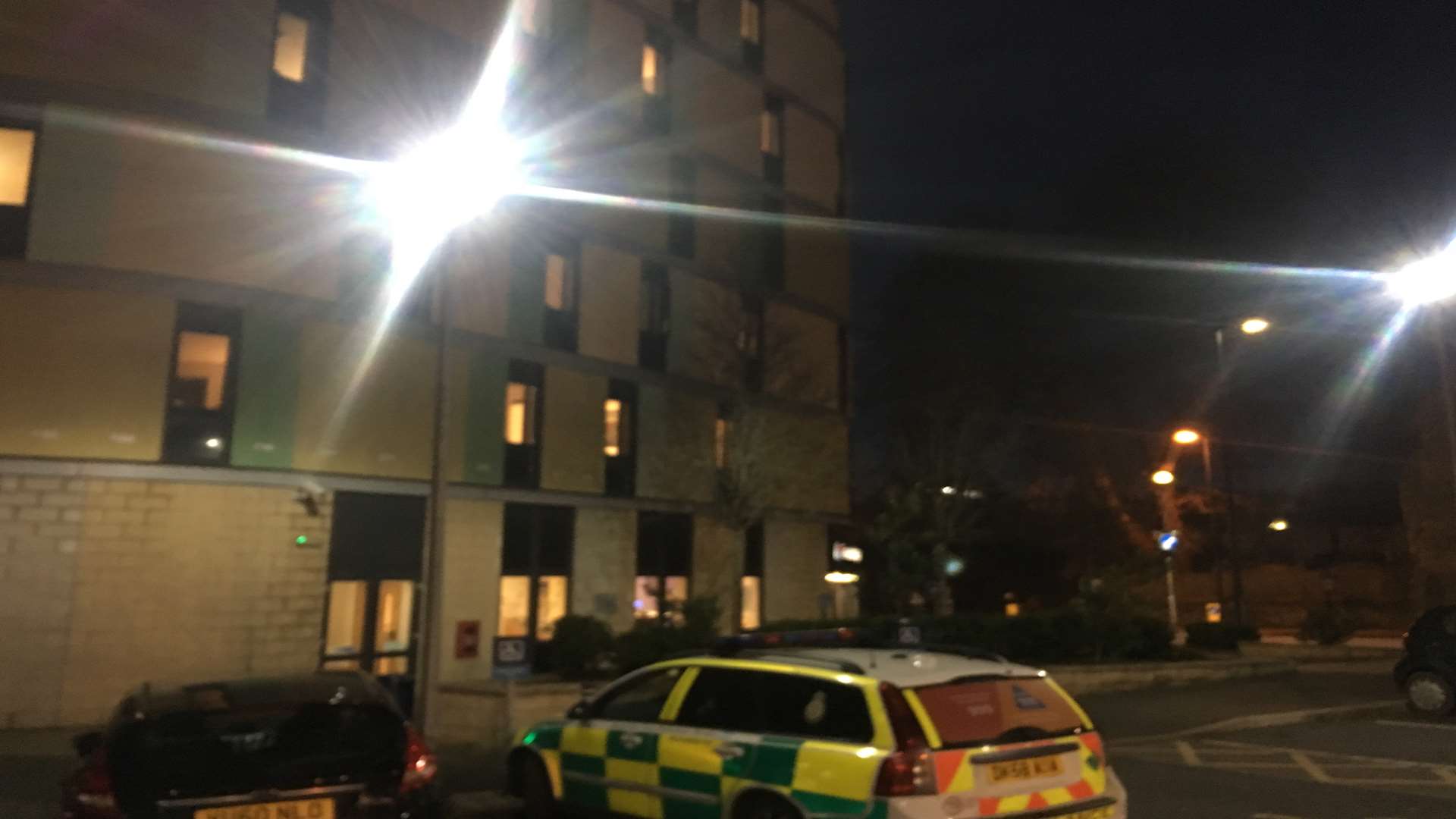 Police and paramedics were called to the hotel on Sunday night
