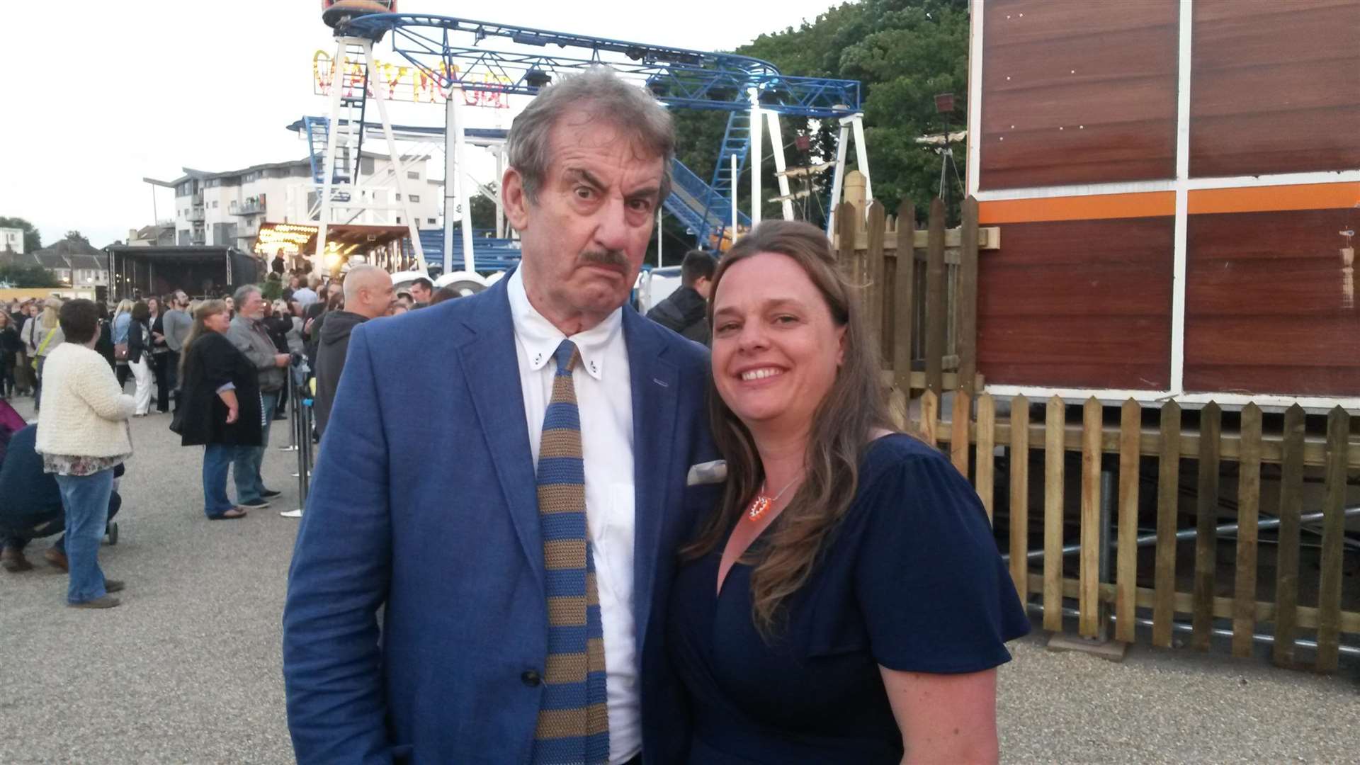 Eddie Kemsley with John 'Boycie' Challis from Only Fools and Horses at Dreamland