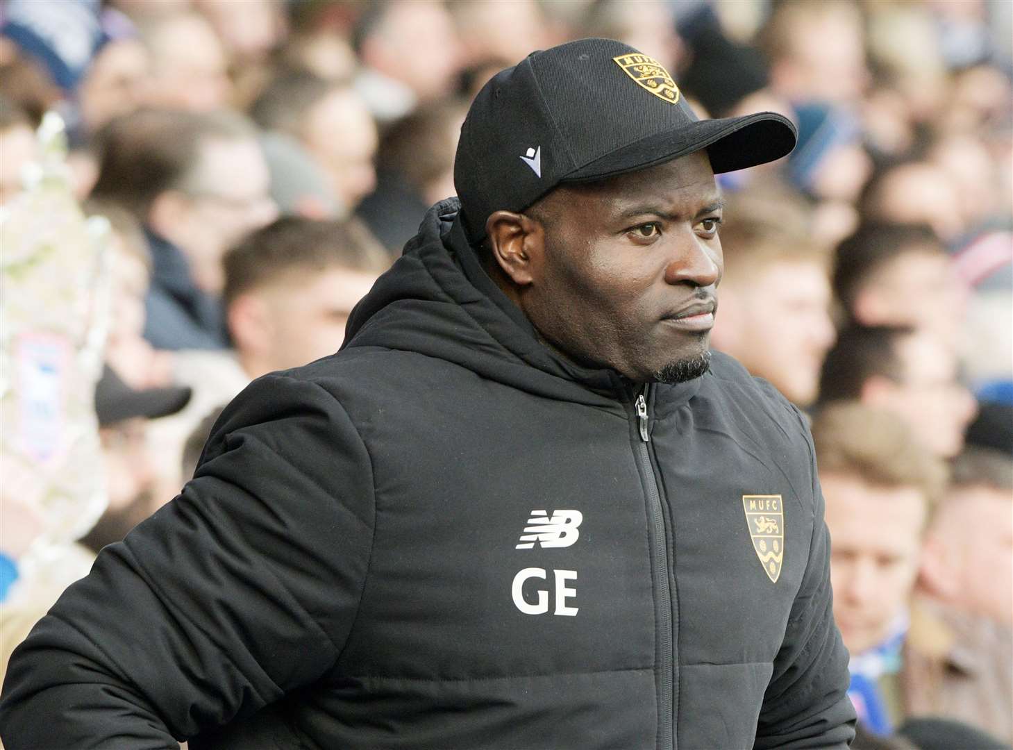 Maidstone manager George Elokobi. Picture: Barry Goodwin