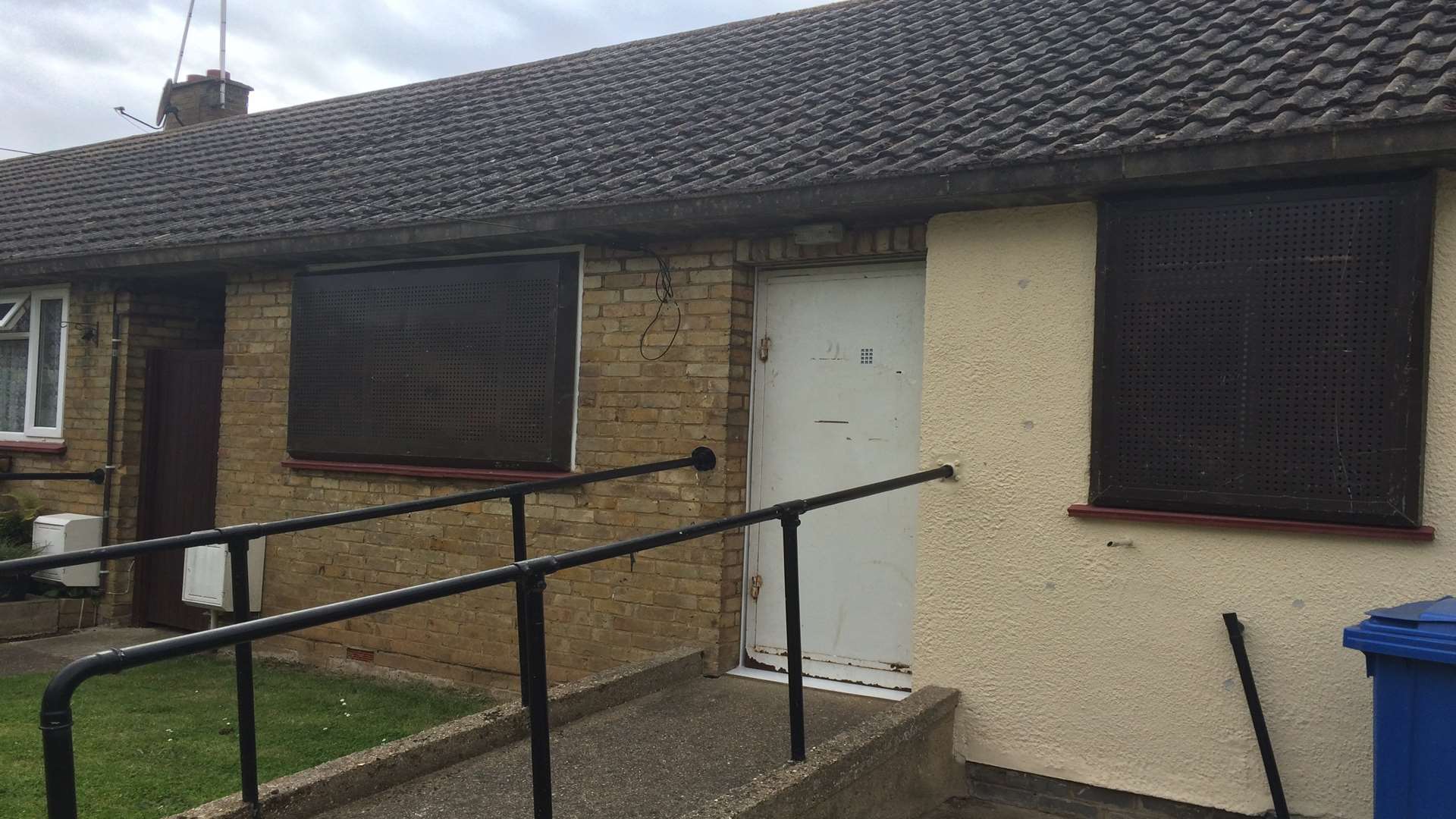 Anthony Goodwin's house has been boarded up.