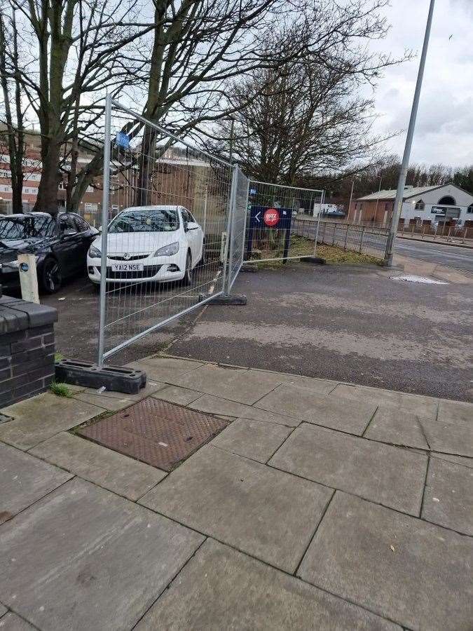 Barrier prevents access to council car park