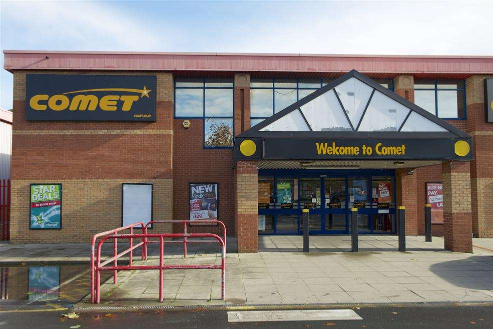The Comet store before it closed down
