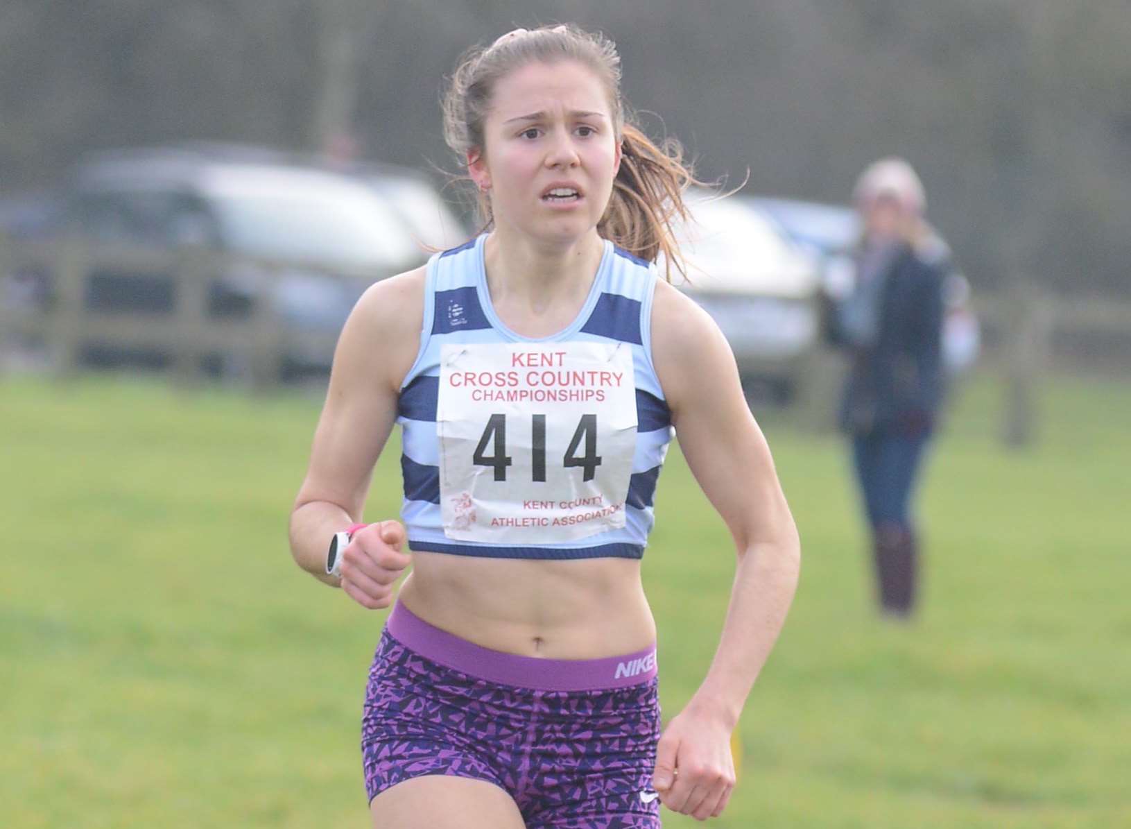 Dartford Harriers' Chole Sharp was first home in the under-20 women's race Picture: Gary Browne