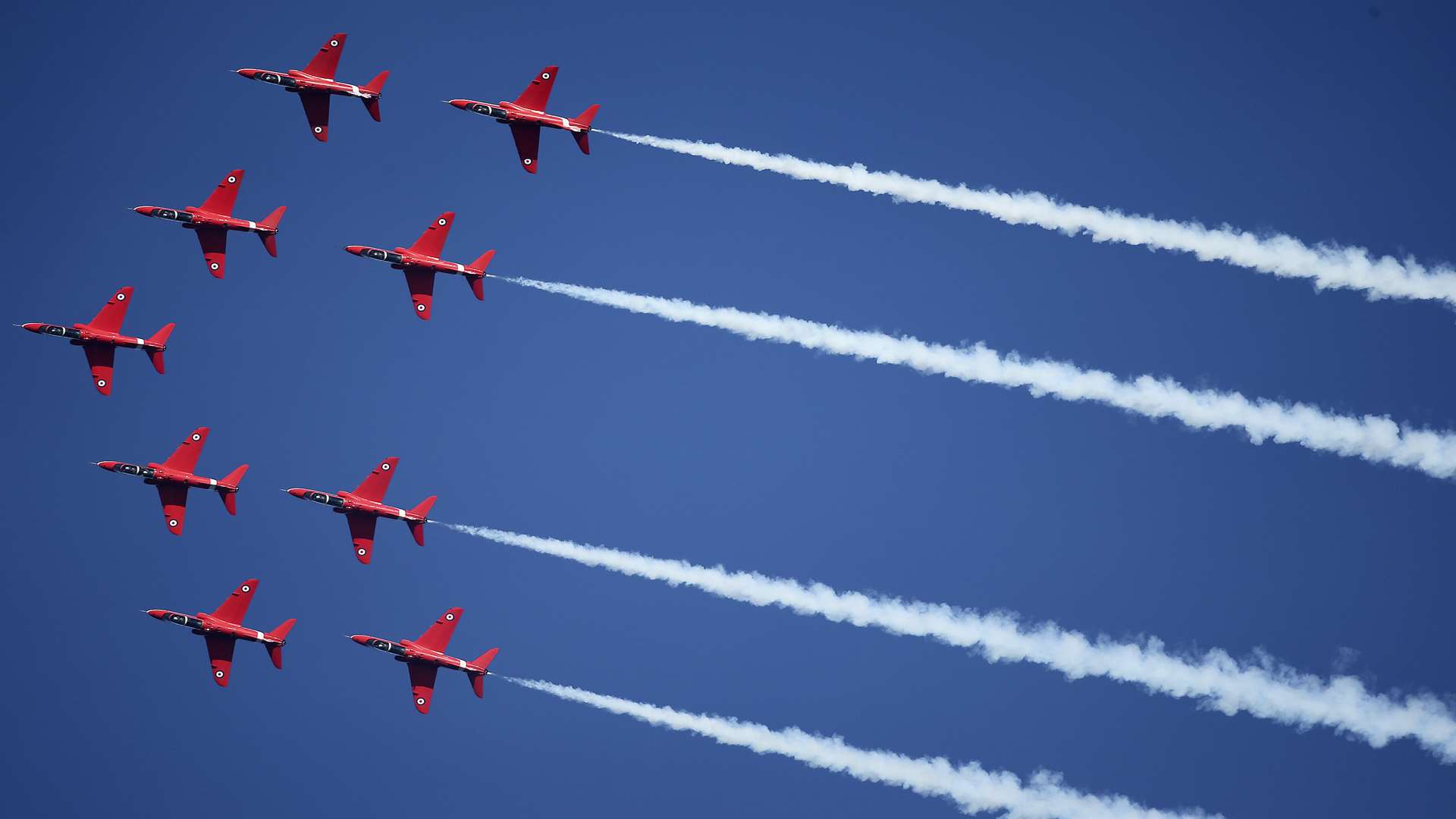 The Red Arrows are one of the world's leading aerobatic display teams