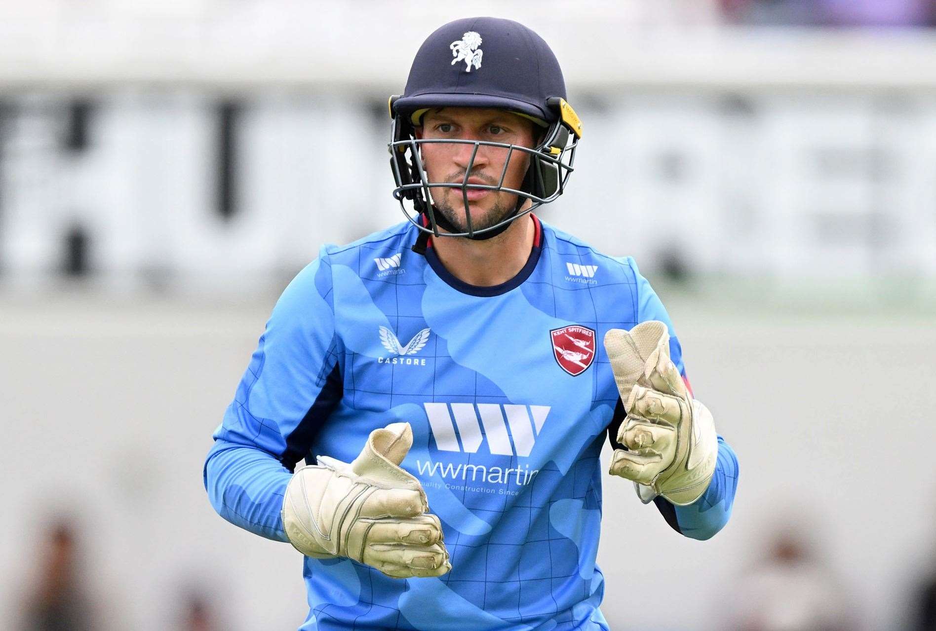 Harry Finch has impressed both with the gloves and as a batsman in Kent colours. Picture: Keith Gillard