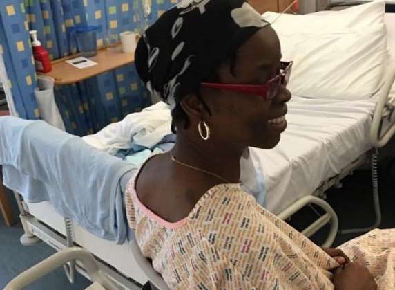 Adekemi undergoing hospital treatment