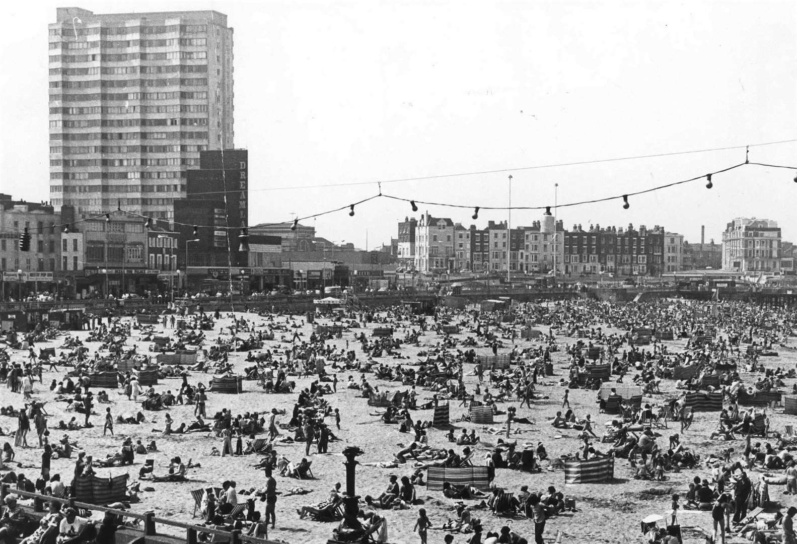 Summer 1976: Thousands flock to Margate in August 1976 during the hottest summer on record