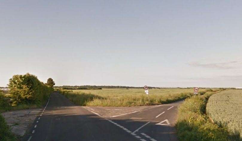 The crash happened at the junction of Seamark Road and Plumstone Road, near Monkton. Picture: Google