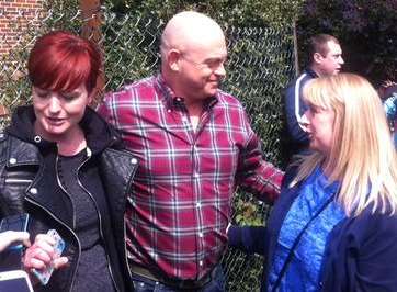 Ross Kemp meets fans on the campaign trail. Picture: Will Scobie
