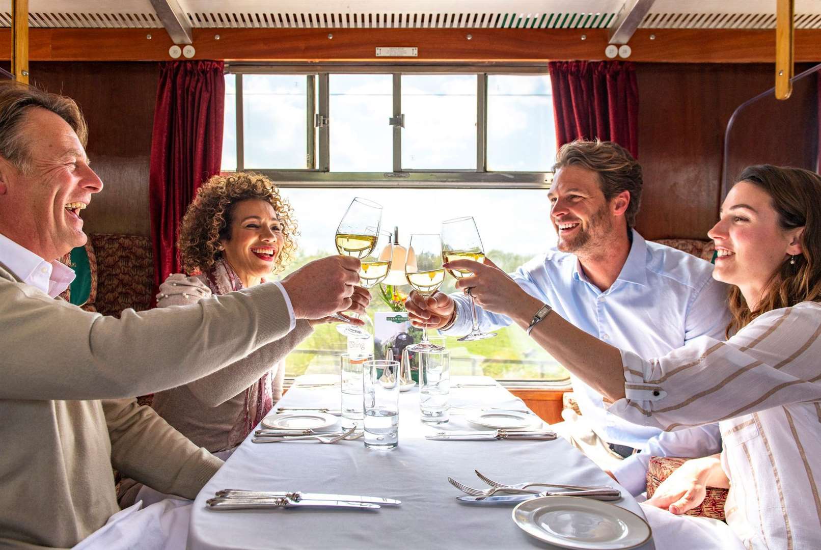 The Pullman-style dining option costs £195 per person. Picture: Steam Dreams