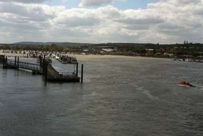 Rescue teams have been searching the River Medway