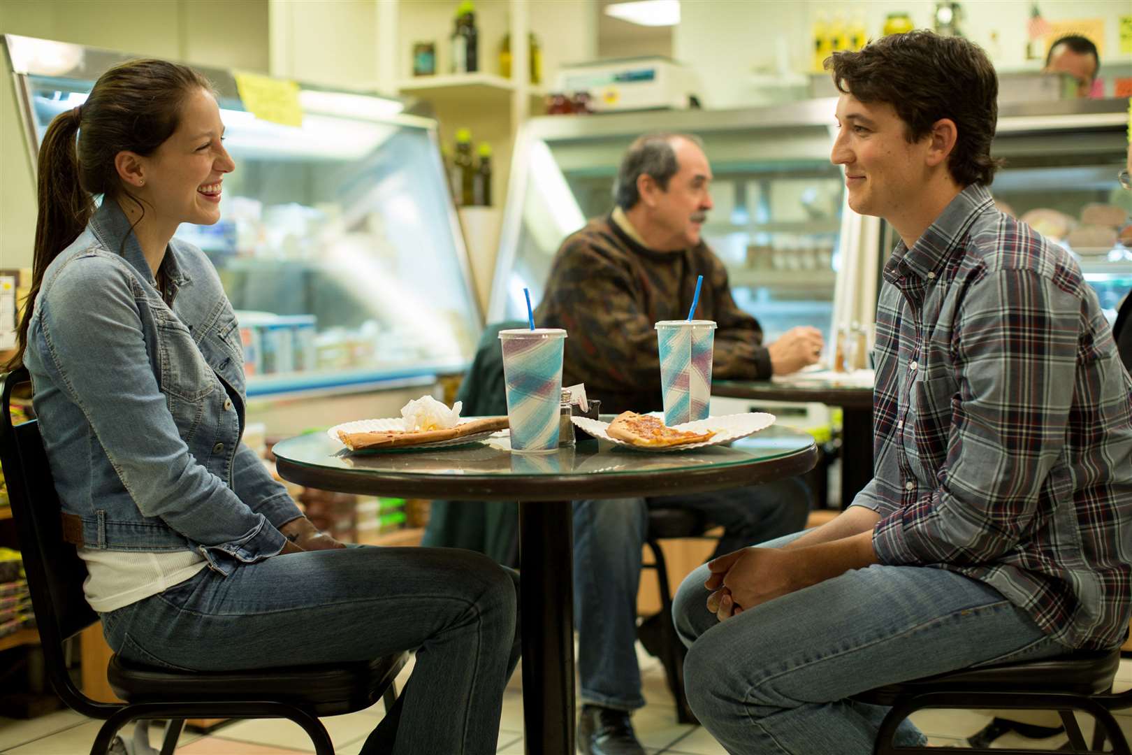 Melissa Benoist as Nicole and Miles Teller as Andrew Neiman, in Whiplash. Picture: PA Photo/Daniel McFadden/Sony Pictures