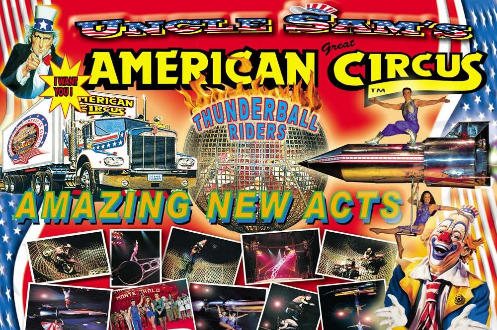 Uncle Sam's Great American Circus, poster from the company's Facebook page
