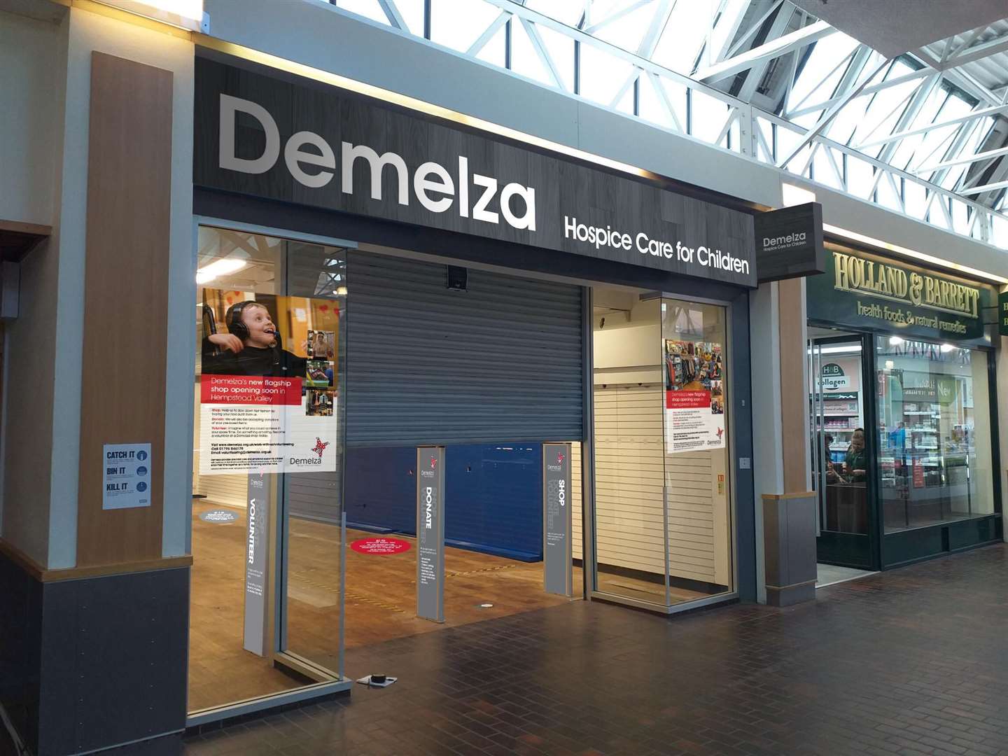 Demelza was first charity shop at Hempstead Valley