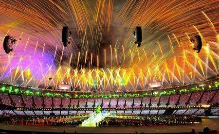 Fireworks during the closing ceremony of the London 2012 Olympics Picture: John Stillwell/PA Wire