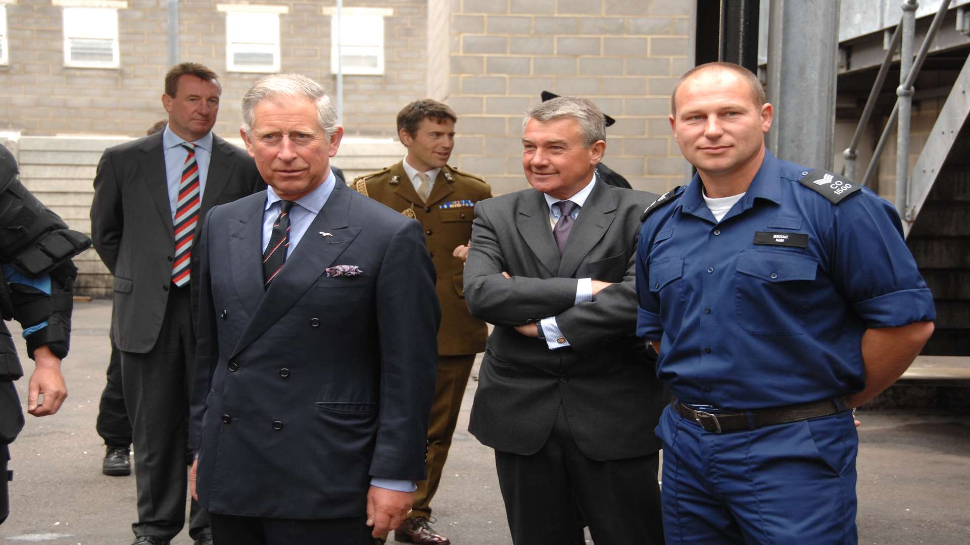 Prince Charles on a visit to the centre in Mark Lane, Gravesend